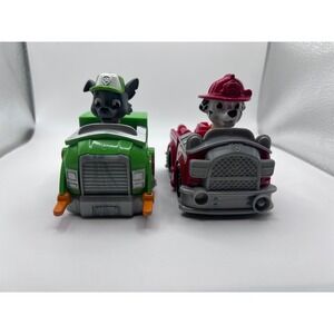 Paw Patrol Spin Masters Rescue Vehicle Racers Marshall And Rocky Toy Vehicles